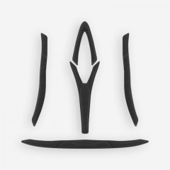 MET set vycpávek do helmy TRENTA 3K CARBON černá