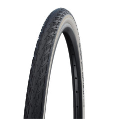 SCHWALBE plášť Delta Cruiser Plus 28-622 GREEN bílý bok reflexní pruh