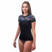 SENSOR MERINO IMPRESS dámské triko kr.rukáv černá/floral