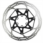 SRAM Kotouč Centerline 2 Piece 180mm Black (součástí balení ocelové šrouby) Rounded, 6děr