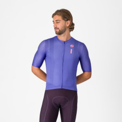 CASTELLI pánský dres Drittone Logo, ultraviolet/rosa giro