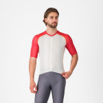 CASTELLI pánský dres Unlimited Endurance 3, ivory/rich red