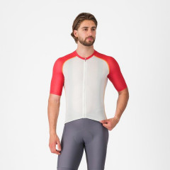 CASTELLI pánský dres Unlimited Endurance 3, ivory/rich red