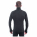 SENSOR MERINO BOLD pánské triko dl.rukáv roll neck anthracite gray