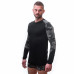 SENSOR MERINO IMPRESS pánské triko dl.rukáv černá/honeycomb