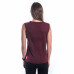 SENSOR MERINO AIR FOX dámské triko bez rukávu port red