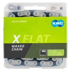 KMC X-FLAT STŘÍBRNO/ČERNÝ WAXED BOX