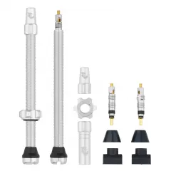 WOLF TOOTH ventilky Tubeless Valve Stem Kit 80mm raw silver