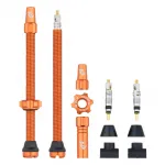 WOLF TOOTH ventilky Tubeless Valve Stem Kit 80mm oranžová