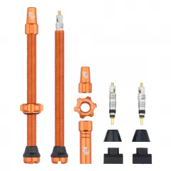 WOLF TOOTH ventilky Tubeless Valve Stem Kit 80mm oranžová