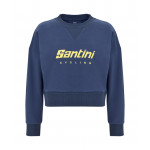 SANTINI Krátká dámská mikina Brand Blue