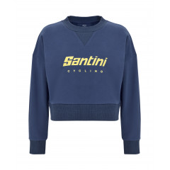 SANTINI Krátká dámská mikina Brand Blue