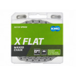 KMC X-FLAT STŘÍBRNÝ EPT WAXED BOX