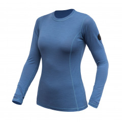 SENSOR MERINO AIR dámské triko dl.rukáv riviera blue