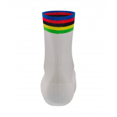 SANTINI Ponožky UCI World Champion White XL/XXL