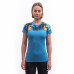 SENSOR MERINO IMPRESS dámské triko kr.rukáv modrá/universe
