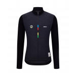 SANTINI Dres s dlouhým rukávem UCI WCH Mondo Black