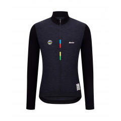 SANTINI Dres s dlouhým rukávem UCI WCH Mondo Black