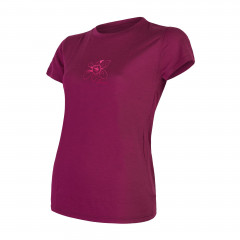 SENSOR MERINO ACTIVE ORCHID dámské triko kr.rukáv lilla