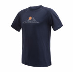 SENSOR MERINO BLEND MOON pánské triko kr.rukáv deep blue