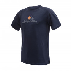 SENSOR MERINO BLEND MOON pánské triko kr.rukáv deep blue
