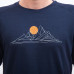 SENSOR MERINO BLEND MOON pánské triko kr.rukáv deep blue