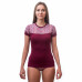 SENSOR MERINO IMPRESS dámské triko kr.rukáv lilla/pattern