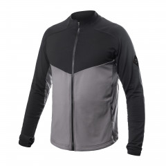 SENSOR COOLMAX THERMO pánská mikina celozip steel gray/černá