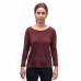 SENSOR MERINO AIR traveller dámské triko dl.rukáv port red