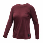 SENSOR MERINO AIR traveller dámské triko dl.rukáv port red