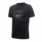 SENSOR MERINO ACTIVE VAN LIFE pánské triko kr.rukáv černá