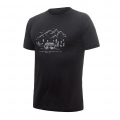SENSOR MERINO ACTIVE VAN LIFE pánské triko kr.rukáv černá