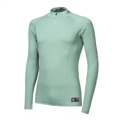 SENSOR MERINO DF pánské triko dl.rukáv zip basil green