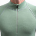 SENSOR MERINO DF pánské triko dl.rukáv zip basil green