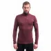 SENSOR MERINO EXTREME UP pánská mikina dl.rukáv zip port red