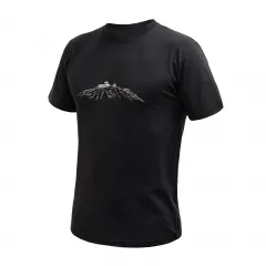 SENSOR MERINO CORDURA PEAK pánské triko kr.rukáv černá