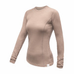 SENSOR MERINO ACTIVE dámské triko dl.rukáv almond beige
