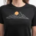 SENSOR MERINO BLEND MOON dámské triko kr.rukáv černá