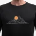 SENSOR MERINO BLEND MOON pánské triko kr.rukáv černá