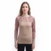 SENSOR MERINO IMPRESS dámské triko dl.rukáv almond beige/origami