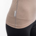 SENSOR MERINO IMPRESS dámské triko dl.rukáv almond beige/origami