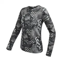 SENSOR MERINO BLEND IMPRESS dámské triko dl.rukáv zebra