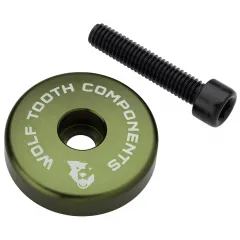 WOLF TOOTH krytka ULTRALIGHT STEM CAP olive + 5mm spacer