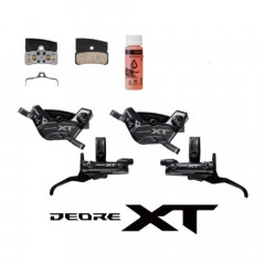 SHIMANO brzdové třmeny + páky XT M8220 př.+zad. UPGKIT