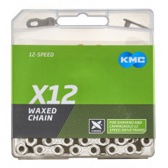 KMC X12 STŘÍBRNO/ČERNÝ WAXED BOX