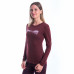 SENSOR MERINO AIR HILLS dámské triko dl.rukáv port red