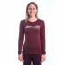 SENSOR MERINO AIR HILLS dámské triko dl.rukáv port red