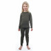 SENSOR MERINO AIR SET dětský triko dl.rukáv + spodky olive green