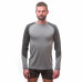 SENSOR MERINO IMPRESS pánské triko dl.rukáv šedá/maori