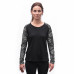 SENSOR MERINO BLEND IMPRESS dámské triko dl.rukáv černá/zebra